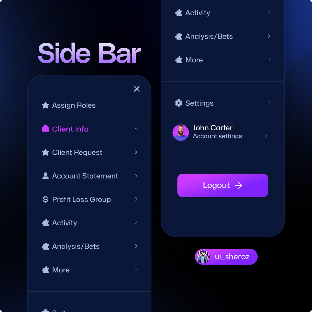 Sidebar Design